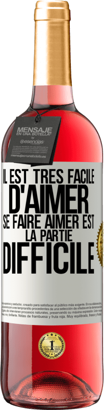 29,95 € Envoi gratuit | Vin rosé Édition ROSÉ Il est très facile d'aimer, se faire aimer est la partie difficile Étiquette Blanche. Étiquette personnalisable Vin jeune Récolte 2024 Tempranillo