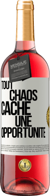 29,95 € Envoi gratuit | Vin rosé Édition ROSÉ Tout chaos cache une opportunité Étiquette Blanche. Étiquette personnalisable Vin jeune Récolte 2025 Tempranillo