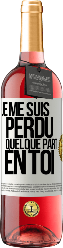 29,95 € Envoi gratuit | Vin rosé Édition ROSÉ Je me suis perdu quelque part en toi Étiquette Blanche. Étiquette personnalisable Vin jeune Récolte 2024 Tempranillo