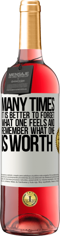 29,95 € 免费送货 | 桃红葡萄酒 ROSÉ版 很多时候最好忘记一个人的感受，记住一个人的价值 白标. 可自定义的标签 青年酒 收成 2025 Tempranillo