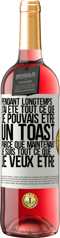 29,95 € Envoi gratuit | Vin rosé Édition ROSÉ Pendant longtemps j'ai été tout ce que je pouvais être. Un toast, parce que maintenant je suis tout ce que je veux être Étiquette Blanche. Étiquette personnalisable Vin jeune Récolte 2025 Tempranillo