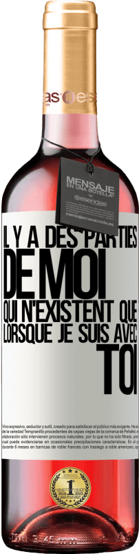 29,95 € Envoi gratuit | Vin rosé Édition ROSÉ Il y a des parties de moi qui n'existent que lorsque je suis avec toi Étiquette Blanche. Étiquette personnalisable Vin jeune Récolte 2024 Tempranillo