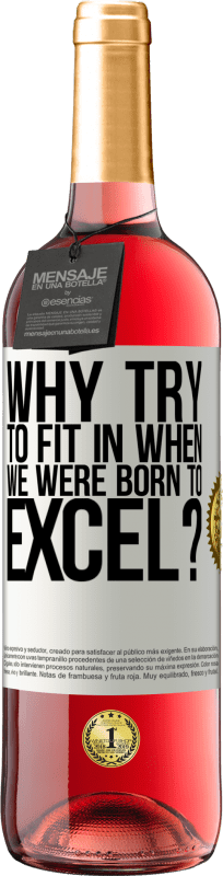 29,95 € 送料無料 | ロゼワイン ROSÉエディション なぜ私たちが生まれ育ったときに、うまくやろうとするのですか？ ホワイトラベル. カスタマイズ可能なラベル 若いワイン 収穫 2025 Tempranillo