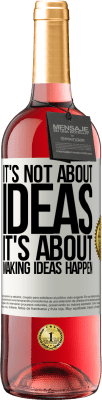 29,95 € 送料無料 | ロゼワイン ROSÉエディション アイデアではありません。アイデアを実現することです ホワイトラベル. カスタマイズ可能なラベル 若いワイン 収穫 2025 Tempranillo