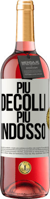 29,95 € Spedizione Gratuita | Vino rosato Edizione ROSÉ Più decolli, più indosso Etichetta Bianca. Etichetta personalizzabile Vino giovane Raccogliere 2024 Tempranillo