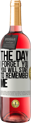 29,95 € Free Shipping | Rosé Wine ROSÉ Edition The day I forget you, you will start to remember me White Label. Customizable label Young wine Harvest 2024 Tempranillo