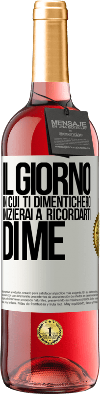 29,95 € Spedizione Gratuita | Vino rosato Edizione ROSÉ Il giorno in cui ti dimenticherò, inizierai a ricordarti di me Etichetta Bianca. Etichetta personalizzabile Vino giovane Raccogliere 2024 Tempranillo