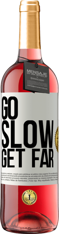 29,95 € Free Shipping | Rosé Wine ROSÉ Edition Go slow. Get far White Label. Customizable label Young wine Harvest 2023 Tempranillo