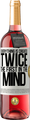 29,95 € 免费送货 | 桃红葡萄酒 ROSÉ版 一切都会创建两次。头脑中的第一个 白标. 可自定义的标签 青年酒 收成 2025 Tempranillo