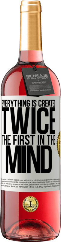 29,95 € Free Shipping | Rosé Wine ROSÉ Edition Everything is created twice. The first in the mind White Label. Customizable label Young wine Harvest 2023 Tempranillo