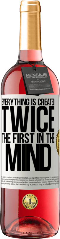 29,95 € Free Shipping | Rosé Wine ROSÉ Edition Everything is created twice. The first in the mind White Label. Customizable label Young wine Harvest 2024 Tempranillo