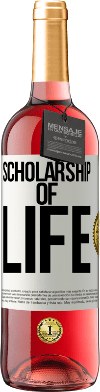 29,95 € Free Shipping | Rosé Wine ROSÉ Edition Scholarship of life White Label. Customizable label Young wine Harvest 2023 Tempranillo