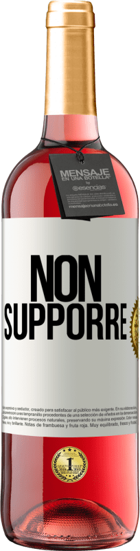 29,95 € Spedizione Gratuita | Vino rosato Edizione ROSÉ Non supporre Etichetta Bianca. Etichetta personalizzabile Vino giovane Raccogliere 2024 Tempranillo