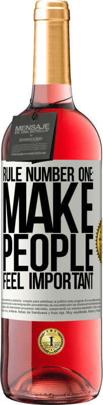 29,95 € Free Shipping | Rosé Wine ROSÉ Edition Rule number one: make people feel important White Label. Customizable label Young wine Harvest 2023 Tempranillo