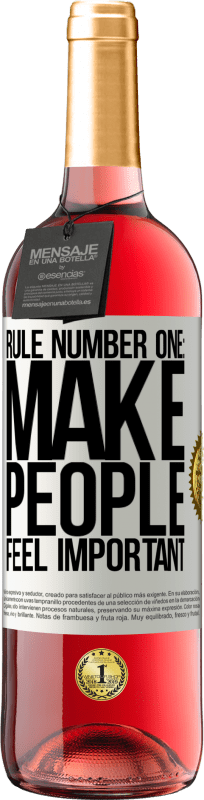 29,95 € Free Shipping | Rosé Wine ROSÉ Edition Rule number one: make people feel important White Label. Customizable label Young wine Harvest 2024 Tempranillo