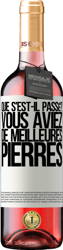 29,95 € Envoi gratuit | Vin rosé Édition ROSÉ que s'est-il passé? Vous aviez de meilleures pierres Étiquette Blanche. Étiquette personnalisable Vin jeune Récolte 2024 Tempranillo