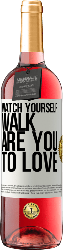 29,95 € Free Shipping | Rosé Wine ROSÉ Edition Watch yourself walk. Are you to love White Label. Customizable label Young wine Harvest 2024 Tempranillo