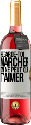 29,95 € Envoi gratuit | Vin rosé Édition ROSÉ Regarde-toi marcher. On ne peut que t'aimer Étiquette Blanche. Étiquette personnalisable Vin jeune Récolte 2024 Tempranillo