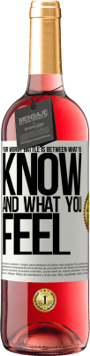 29,95 € Free Shipping | Rosé Wine ROSÉ Edition Your worst battle is between what you know and what you feel White Label. Customizable label Young wine Harvest 2025 Tempranillo