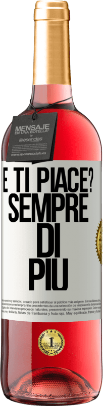29,95 € Spedizione Gratuita | Vino rosato Edizione ROSÉ e ti piace? Sempre di più Etichetta Bianca. Etichetta personalizzabile Vino giovane Raccogliere 2025 Tempranillo