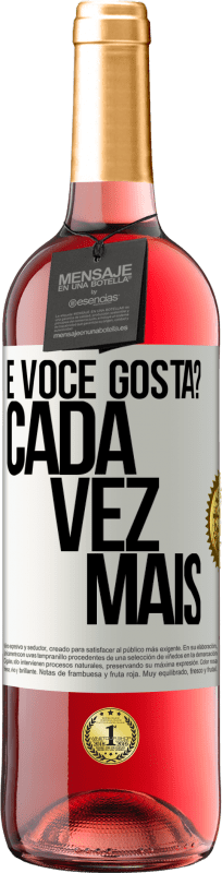 29,95 € Envio grátis | Vinho rosé Edição ROSÉ e você gosta? Cada vez mais Etiqueta Branca. Etiqueta personalizável Vinho jovem Colheita 2024 Tempranillo