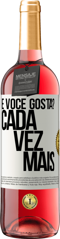 29,95 € Envio grátis | Vinho rosé Edição ROSÉ e você gosta? Cada vez mais Etiqueta Branca. Etiqueta personalizável Vinho jovem Colheita 2025 Tempranillo