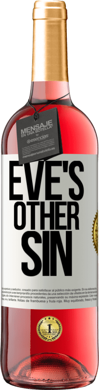 29,95 € Free Shipping | Rosé Wine ROSÉ Edition Eve's other sin White Label. Customizable label Young wine Harvest 2025 Tempranillo
