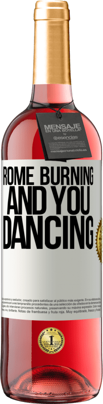 29,95 € Free Shipping | Rosé Wine ROSÉ Edition Rome burning and you dancing White Label. Customizable label Young wine Harvest 2024 Tempranillo