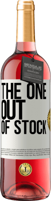 29,95 € 送料無料 | ロゼワイン ROSÉエディション The one out of stock ホワイトラベル. カスタマイズ可能なラベル 若いワイン 収穫 2025 Tempranillo