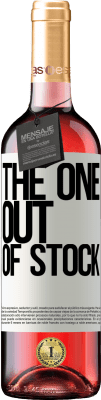 29,95 € Envoi gratuit | Vin rosé Édition ROSÉ The one out of stock Étiquette Blanche. Étiquette personnalisable Vin jeune Récolte 2025 Tempranillo