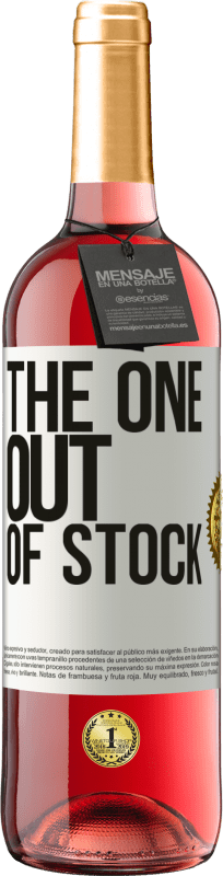 29,95 € Kostenloser Versand | Roséwein ROSÉ Ausgabe The one out of stock Weißes Etikett. Anpassbares Etikett Junger Wein Ernte 2023 Tempranillo