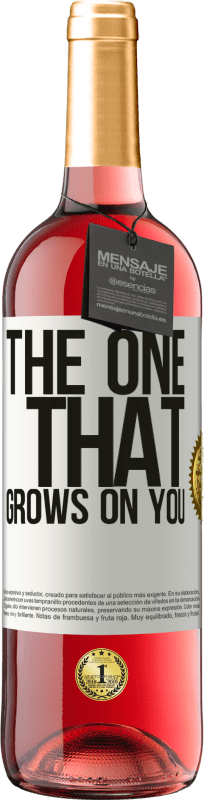 29,95 € Kostenloser Versand | Roséwein ROSÉ Ausgabe The one that grows on you Weißes Etikett. Anpassbares Etikett Junger Wein Ernte 2024 Tempranillo