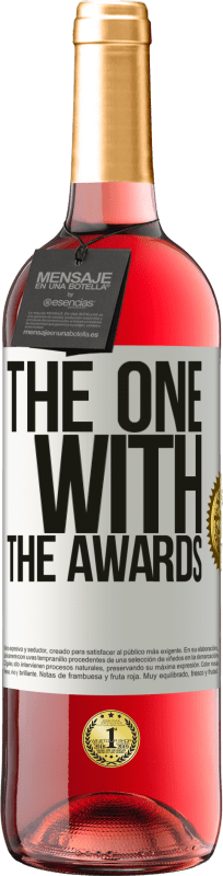 29,95 € Kostenloser Versand | Roséwein ROSÉ Ausgabe The one with the awards Weißes Etikett. Anpassbares Etikett Junger Wein Ernte 2023 Tempranillo