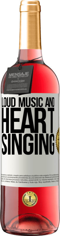 29,95 € Free Shipping | Rosé Wine ROSÉ Edition The loud music and the heart singing White Label. Customizable label Young wine Harvest 2023 Tempranillo