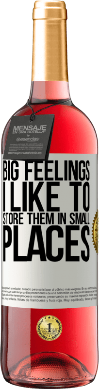 29,95 € 免费送货 | 桃红葡萄酒 ROSÉ版 我喜欢把大感觉留在小地方 白标. 可自定义的标签 青年酒 收成 2025 Tempranillo