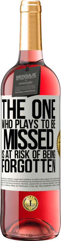29,95 € 送料無料 | ロゼワイン ROSÉエディション 見逃されるために遊ぶ人は忘れられる危険がある ホワイトラベル. カスタマイズ可能なラベル 若いワイン 収穫 2025 Tempranillo