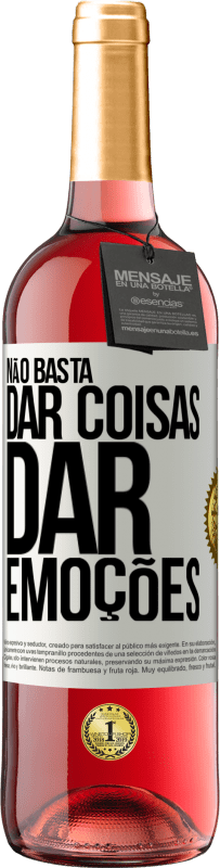 29,95 € Envio grátis | Vinho rosé Edição ROSÉ Não basta dar coisas, dar emoções Etiqueta Branca. Etiqueta personalizável Vinho jovem Colheita 2024 Tempranillo