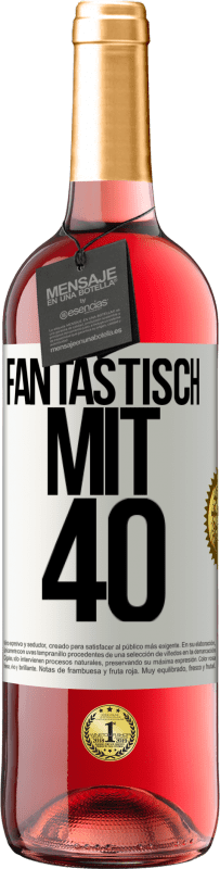 29,95 € Kostenloser Versand | Roséwein ROSÉ Ausgabe Fantastisch mit 40 Weißes Etikett. Anpassbares Etikett Junger Wein Ernte 2023 Tempranillo