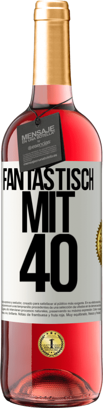 29,95 € Kostenloser Versand | Roséwein ROSÉ Ausgabe Fantastisch mit 40 Weißes Etikett. Anpassbares Etikett Junger Wein Ernte 2024 Tempranillo