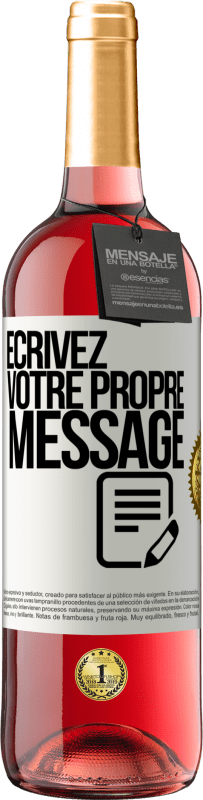 29,95 € Envoi gratuit | Vin rosé Édition ROSÉ Écrivez votre propre message Étiquette Blanche. Étiquette personnalisable Vin jeune Récolte 2024 Tempranillo