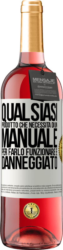 29,95 € Spedizione Gratuita | Vino rosato Edizione ROSÉ Qualsiasi prodotto che necessita di un manuale per farlo funzionare è danneggiato Etichetta Bianca. Etichetta personalizzabile Vino giovane Raccogliere 2023 Tempranillo