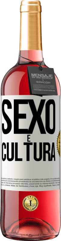 29,95 € Envio grátis | Vinho rosé Edição ROSÉ Sexo é cultura Etiqueta Branca. Etiqueta personalizável Vinho jovem Colheita 2023 Tempranillo