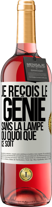 29,95 € Envoi gratuit | Vin rosé Édition ROSÉ Je reçois le génie sans la lampe ou quoi que ce soit Étiquette Blanche. Étiquette personnalisable Vin jeune Récolte 2024 Tempranillo