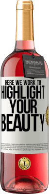 29,95 € 免费送货 | 桃红葡萄酒 ROSÉ版 在这里，我们努力突出您的美丽 白标. 可自定义的标签 青年酒 收成 2025 Tempranillo