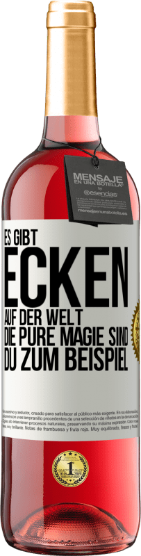 29,95 € Kostenloser Versand | Roséwein ROSÉ Ausgabe Es gibt Ecken auf der Welt, die pure Magie sind. du zum Beispiel Weißes Etikett. Anpassbares Etikett Junger Wein Ernte 2024 Tempranillo