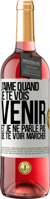 29,95 € Envoi gratuit | Vin rosé Édition ROSÉ J'aime quand je te vois venir et je ne parle pas de te voir marcher Étiquette Blanche. Étiquette personnalisable Vin jeune Récolte 2023 Tempranillo