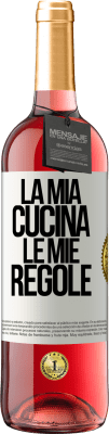 29,95 € Spedizione Gratuita | Vino rosato Edizione ROSÉ La mia cucina, le mie regole Etichetta Bianca. Etichetta personalizzabile Vino giovane Raccogliere 2025 Tempranillo