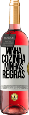 29,95 € Envio grátis | Vinho rosé Edição ROSÉ Minha cozinha, minhas regras Etiqueta Branca. Etiqueta personalizável Vinho jovem Colheita 2023 Tempranillo