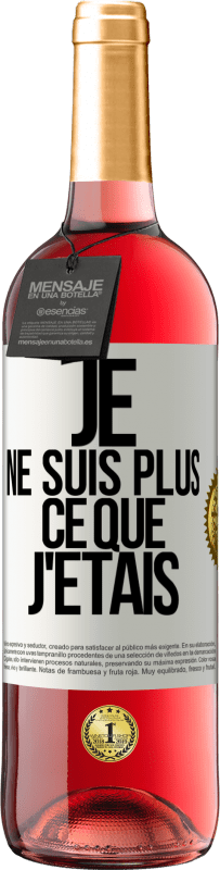 29,95 € Envoi gratuit | Vin rosé Édition ROSÉ Je ne suis plus ce que j'étais Étiquette Blanche. Étiquette personnalisable Vin jeune Récolte 2023 Tempranillo