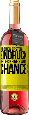 29,95 € Kostenloser Versand | Roséwein ROSÉ Ausgabe Für einen ersten Eindruck gibt es keine zweite Chance Gelbes Etikett. Anpassbares Etikett Junger Wein Ernte 2024 Tempranillo